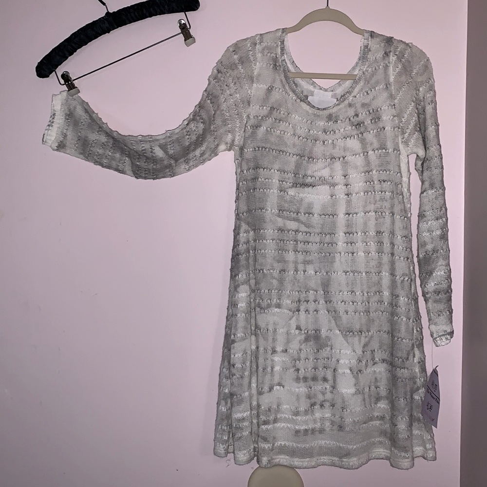Livin’ for the Weekend dress. Size Small/Petite. Very lightweight sweater dress.